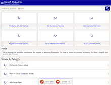 Tablet Screenshot of dineshindustries.net